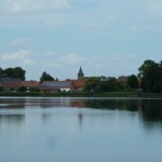 Bllick auf Dobbrikow über den Bauernsee